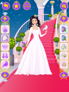 打扮公主婚礼游戏：装扮和发型游戏 — 时尚女生婚礼设计师 screenshot 3