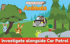 Car Patrol Hide & Seek: Preschool Animals Safari screenshot 4