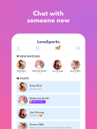 Love Sparks: love chat game screenshot 0