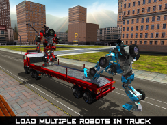 Car Robot Transport Truck Driving Games 2020 screenshot 9