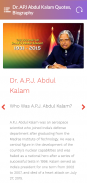 Dr APJ Abdul Kalam Quotes and Biography screenshot 2