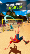 Dispara y Gol - Juego de Fútbol Playa screenshot 2