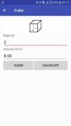 Volume Calculator:Cube Prism Sphere Cylinder Cone screenshot 3