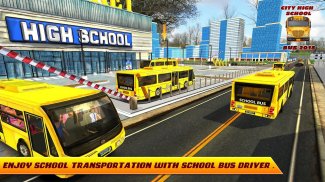 City High School Bus 2018: Driving Simulator PRO screenshot 2