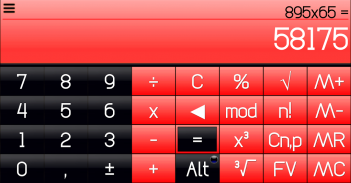 THEME FOR SCALC GLOSSY RED screenshot 2