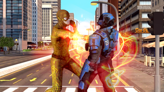 flash warrior hero - robots fighting games screenshot 1