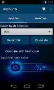 Hash Pro: Hash file, hash text screenshot 0