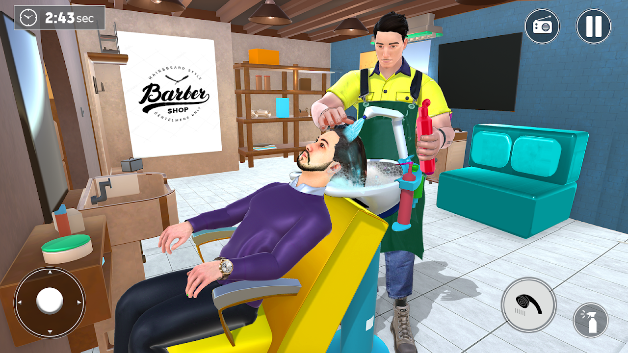 Barbearia cabeleireiro cabelo louco cortar jogo 3D - Baixar APK para  Android