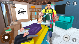 Barbearia cabeleireiro cabelo louco cortar jogo 3D - Baixar APK