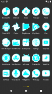 Inverted White and Cyan Icon Pack ✨Free✨ screenshot 22