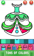 Dresses Coloring Book Glitter screenshot 5