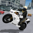 Police Motorbike City Driving Icon