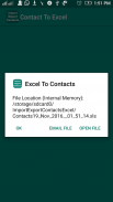Export Import Excel Contacts screenshot 6