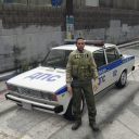 Police patrol: VAZ 2105 LADA Icon
