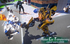 Robot Car Transformation: Robot Shooting Game screenshot 0