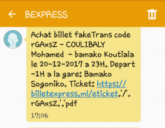 Billet Express Mali screenshot 3