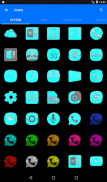 Bright Cyan Icon Pack ✨Free✨ screenshot 8