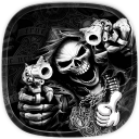 Hell Skull and Gun Theme