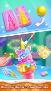 Unicorn Cone Cupcake Mania - Sprinkles Cupcakes screenshot 0