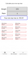 Ultimate Bro Math - Plate Math and Max Lift Calc screenshot 1