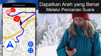 Navigasi Gps: Peta Jalan Mengemudi & Petunjuk Arah screenshot 1