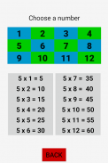 Multiplication Tables World screenshot 1