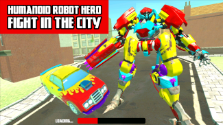 Humanoid Robot Hero City Fight screenshot 0