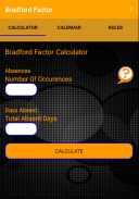 Bradford Factor Calculator - Organiser screenshot 5