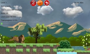 Running Lion Attack game free screenshot 1