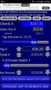 Restaurant Tip Calculator Free screenshot 1