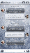 GO SMS PRO 55° GREY THEME screenshot 1