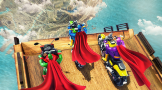 Super Hero Bike Mega Ramp screenshot 2