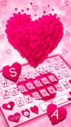 Pink Love कीबोर्ड screenshot 1