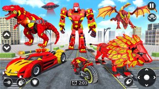 Robot Transform Robot Car Game screenshot 2