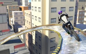 Bike Racing On Roof screenshot 0