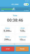 Bike Ride Tracker. Bicycle GPS screenshot 3