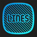 Lines Squircle - Neon Icon Pack