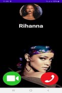 Rihanna Video Call - Fake Call Rihanna screenshot 1