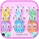 Colorful Pineapples Keyboard T Icon