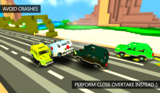 Blocky Highway Traffic Racer screenshot 0