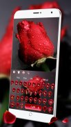 Beautiful Red Rose Keyboard screenshot 1