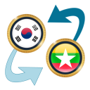 S Korea Won x Myanmar Kyat Icon