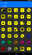 Yellow and Black Icon Pack v4.7 ✨Free✨ screenshot 7