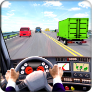 في الشاحنة القيادة الطريق السريع سباق محاكاة screenshot 5