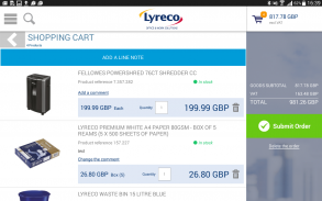 Lyreco screenshot 1