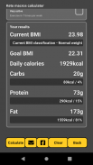 Keto macro calculator screenshot 0