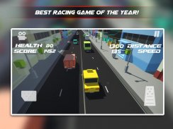 Blocky Pixel Traffic Racer screenshot 3