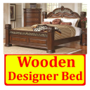 Wooden Designer Bed Icon
