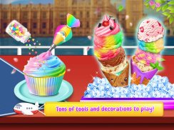 Rainbow Unicorn Ice Cream Food Maker Cooking Games screenshot 2