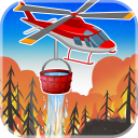 Firefighter Helicopter 3D Icon